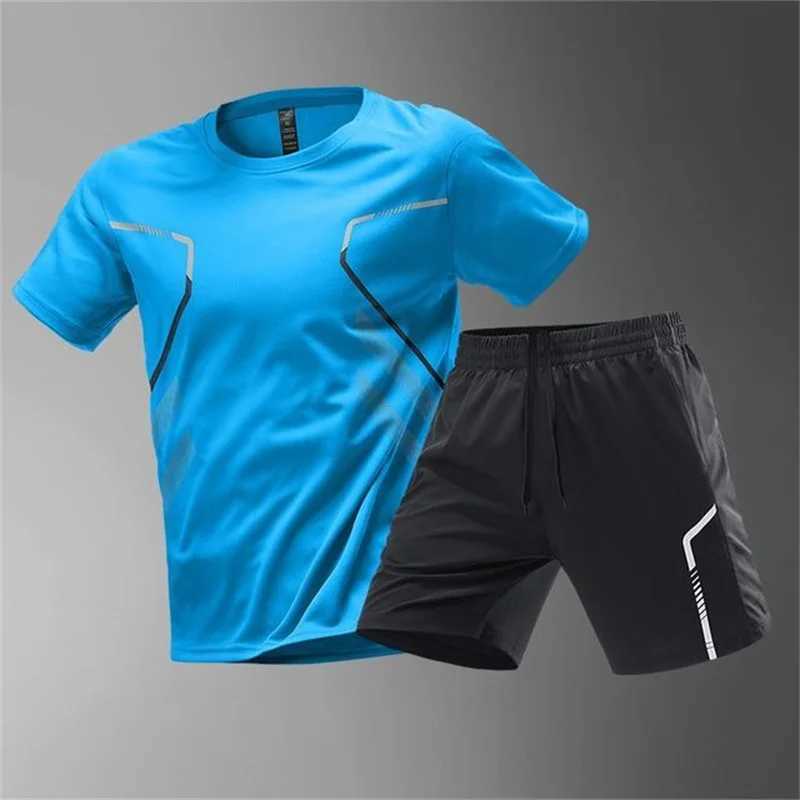 Мужские спортивные костюмы летняя модная мужская спортивная спортивная одежда для спортивной одежды.