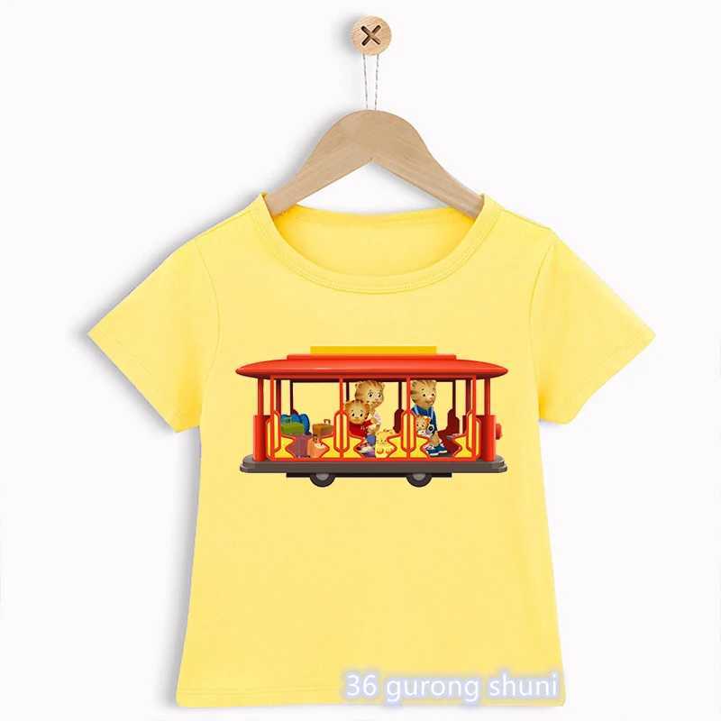 T-shirt Novelty Design Boys T-shirt Interessante Daniel Taggs Viconne cartone animato T-shirt Preschool T-shirt Summer Fashion T-shirtl2405