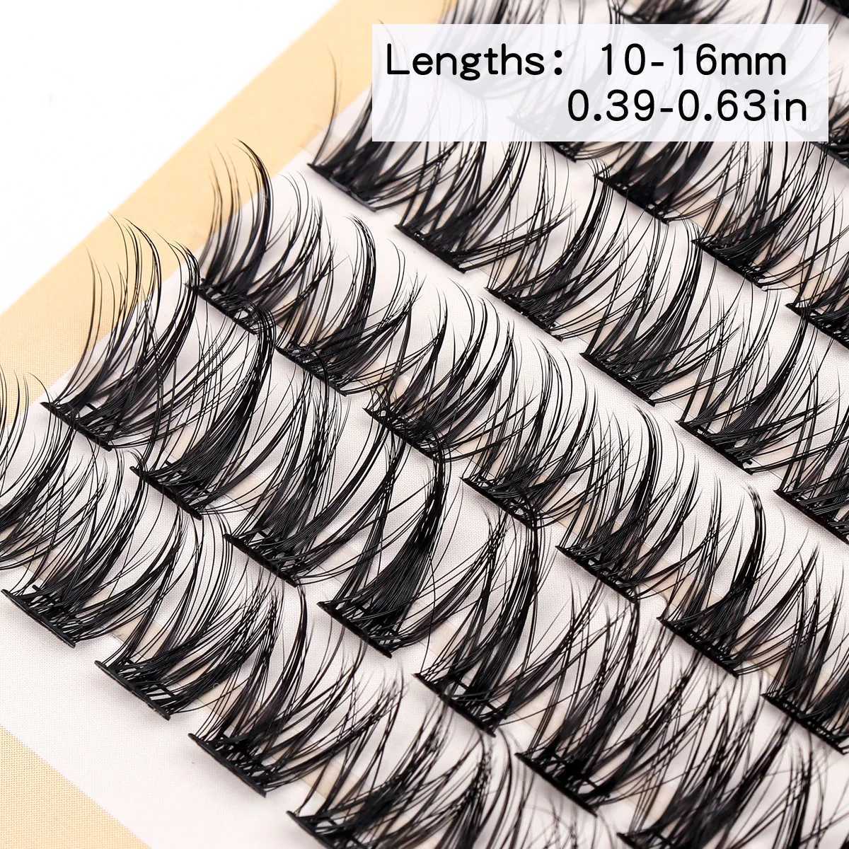 FALSE EYGRASS 120st PERSONAL FAKE EYE SHADOW DIY Eyelash Cluster Wispy Fluffy Thin Band Wide Dry Eyelash Cluster Eyelash Extension 07-H-02 Makeup D240508