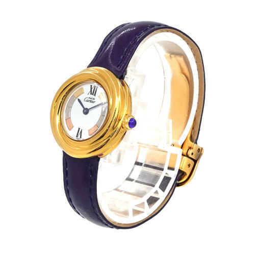 Crattre Designer Montres de haute qualité Moit Trinity Vermeil W1010744 Quartz White Dial Womens Watch 90226179 avec boîte d'origine