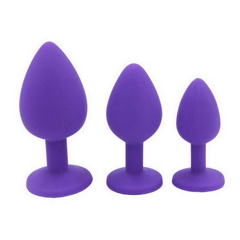 Autres articles de beauté de santé S / m / L 100% Silicone Hip et anal bouchons unisex 3 tailles différentes de jouets adultes Q240508