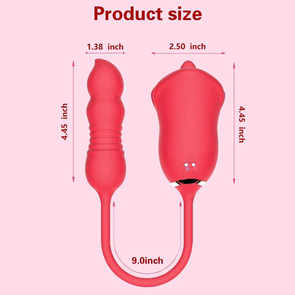 Other Health Beauty Items Vibrator for Women Vagina Pussy G Spot Nipple Sucker Oral Sex Tongue Licking Clitoris Stimulation Telesic s for Women Y240503