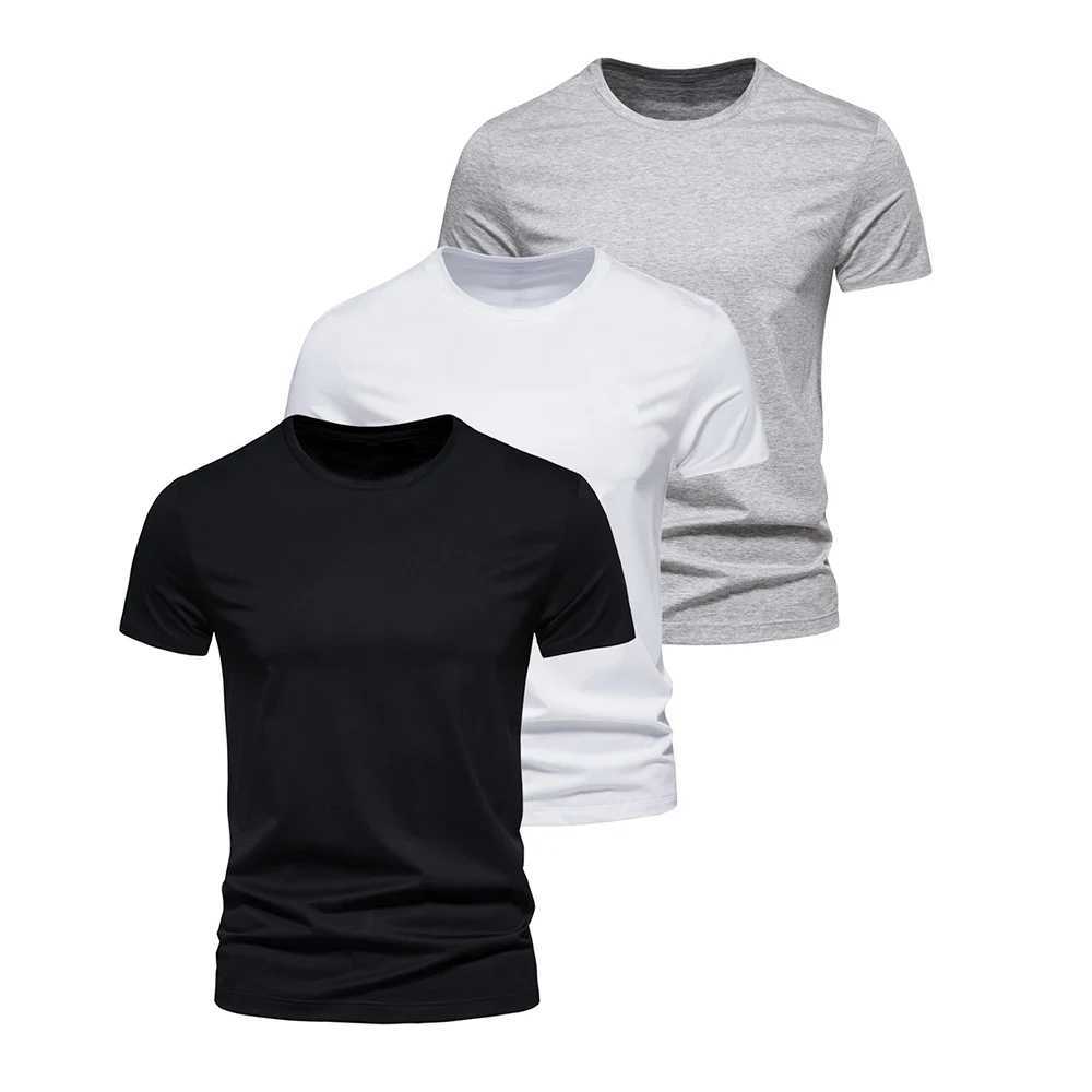 T-shirts masculins T-shirt pour hommes T-shirt O-Neck Fashion Design Slim Fit Soild T-shirts ma tops ts