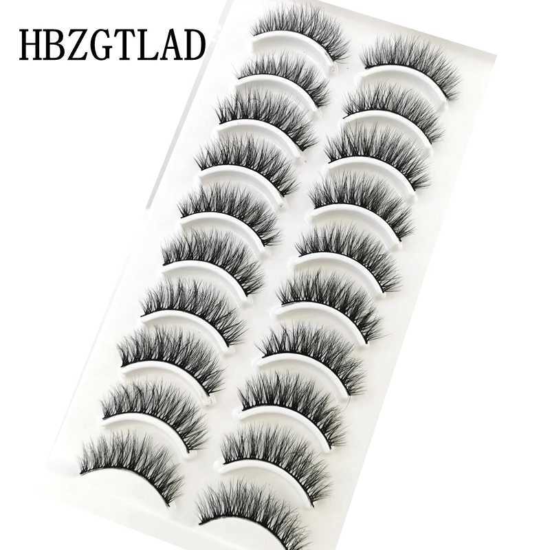 False Eyelashes of natural long 3D mint fake eyelash makeup kit mink eyelashes extended eyelashes short eyelashes d240508