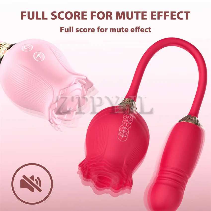 Autres éléments de beauté de la santé Rose Faux vibratrice de stimulation de pénis 12 Fréquence Femelle Labia Aspiration Tup Licking Adulte Sucking 18 Q240508