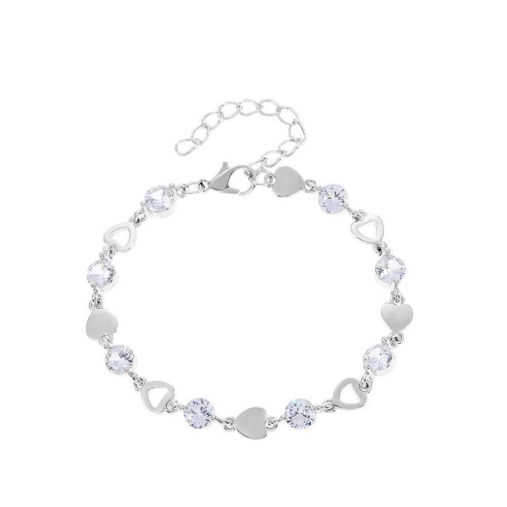 Bracelets de mariage Nouvelle tendance mode élégante délicate brillant doux amour zircon bracelet womens bijoux de mariage cadeau de fête d'anniversaire de tous les jours