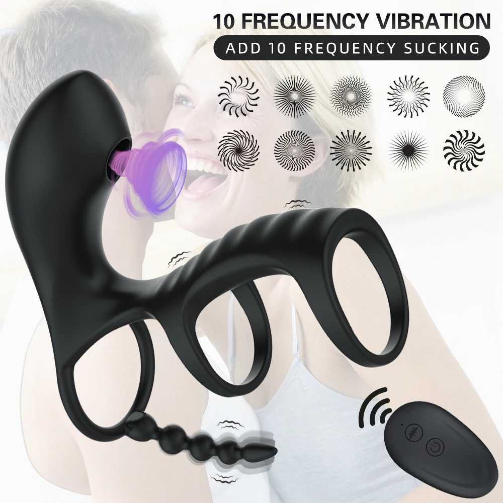 Autres articles de beauté Health Articles Penile Aspiration vibratrice Shop à distance Cliquez sur Rooster Adult Scrotum Massageur Q240508