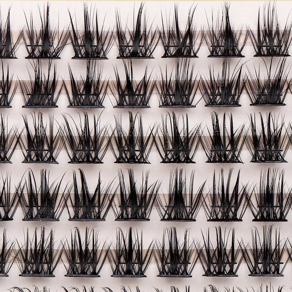 FALSE EYGRASS 120st PERSONAL FAKE EYE SHADOW DIY Eyelash Cluster Wispy Fluffy Thin Band Wide Dry Eyelash Cluster Eyelash Extension 07-H-02 Makeup D240508