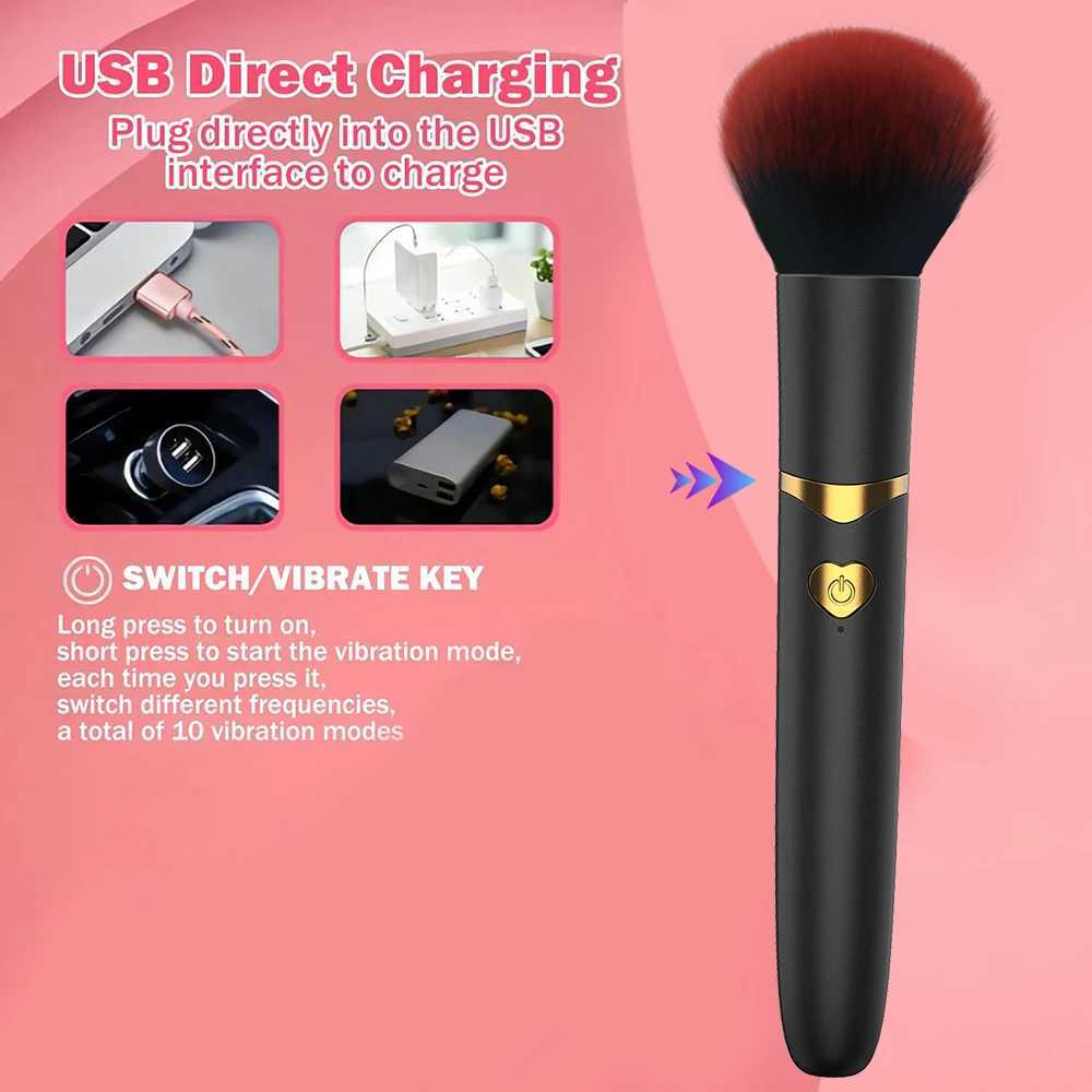 Autres articles de beauté Health Vibrator Making Up Brush vibrant vibratrice magique Dildo Vibrateur S pour femmes Produits adultes Femme Goods Y240503