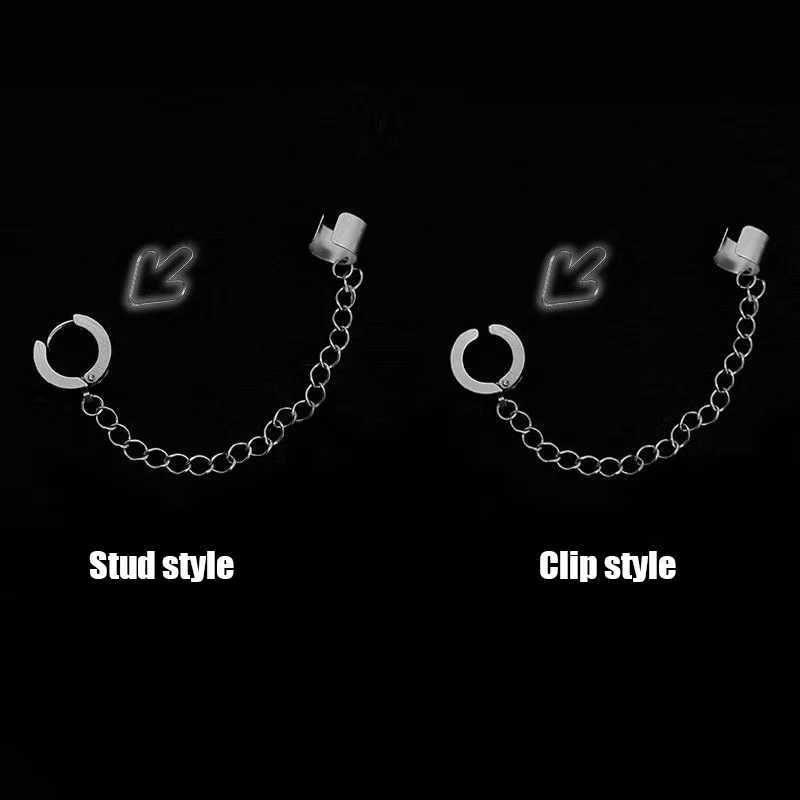 Серьга с борьбой с люстры панк -кросс -серьги для кисточки Женщины интегрированные сережки с зажима