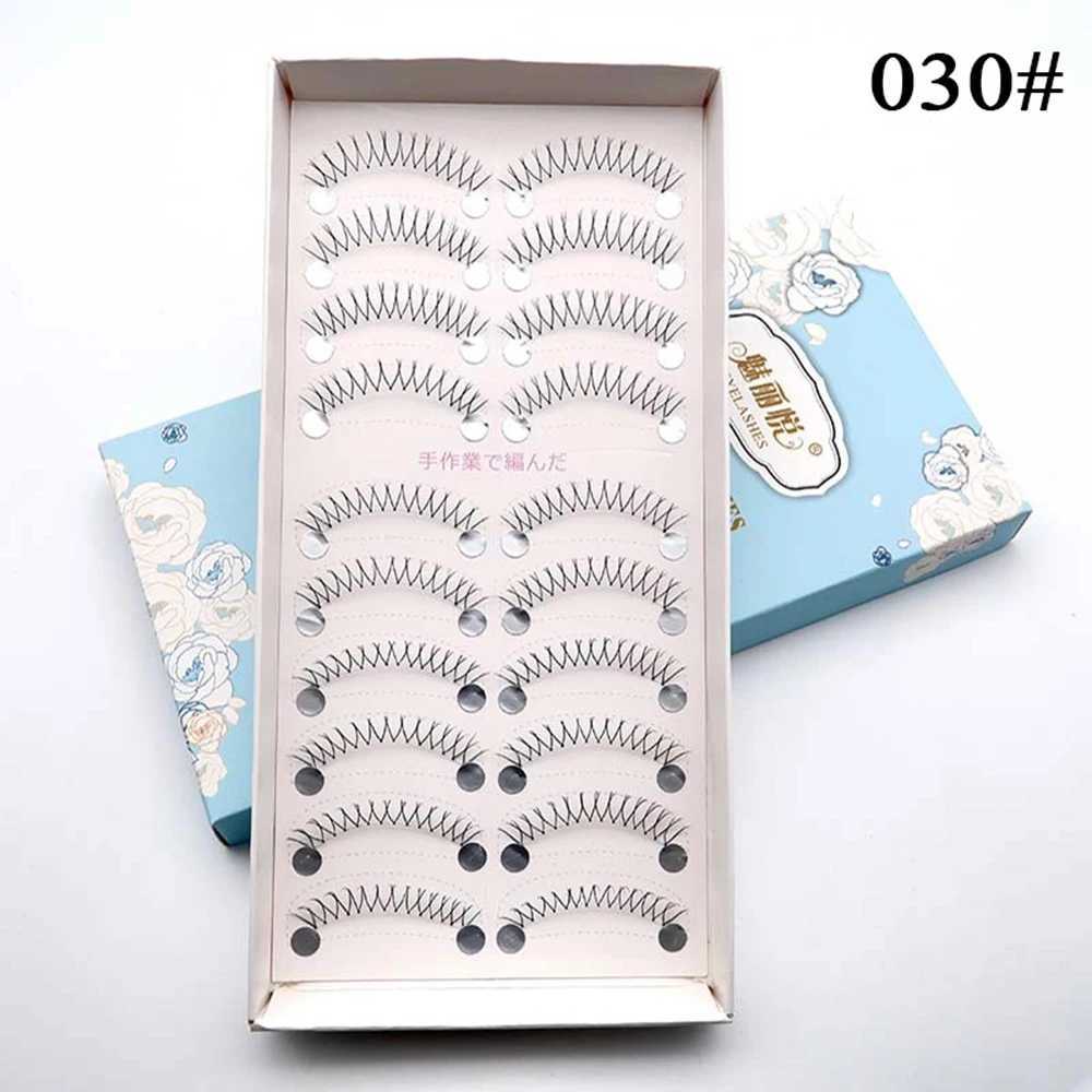 False Eyelashes of 3D V-shaped fake eyelashes Korean U-shaped eyelash comics artificial mink transparent dry extensions d240508