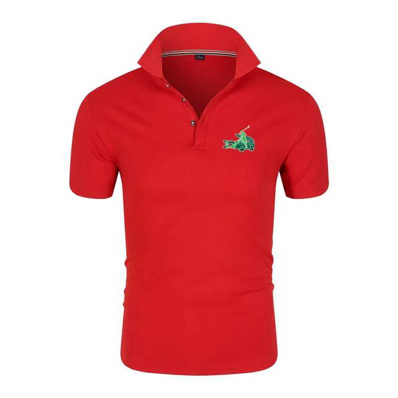 Chemises habillées masculines 2024 Polo de haute qualité de haute qualité Men de loisirs Business Business confortable à manches courtes CHIRTS TOP TOP CHIRTS HOMMES D240427