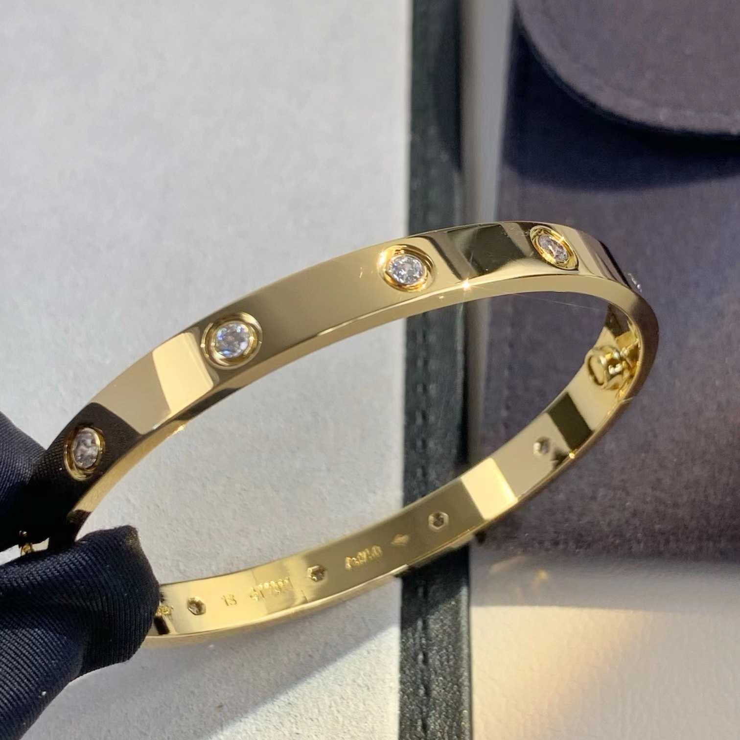 Bracelet de design à la mode et à la mode High Ten Diamond Bracelet plaqué avec tournevis gratuit en or rose 18K