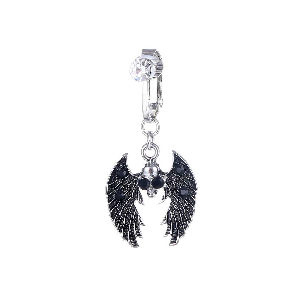 Anelli ombelici attraversano il falso ombelico anello anello dell'ombelico Piercing Ombligo Anelli Ominestoni Crystal Orecchini auricolari Clip auricolari finti Piercing D240509