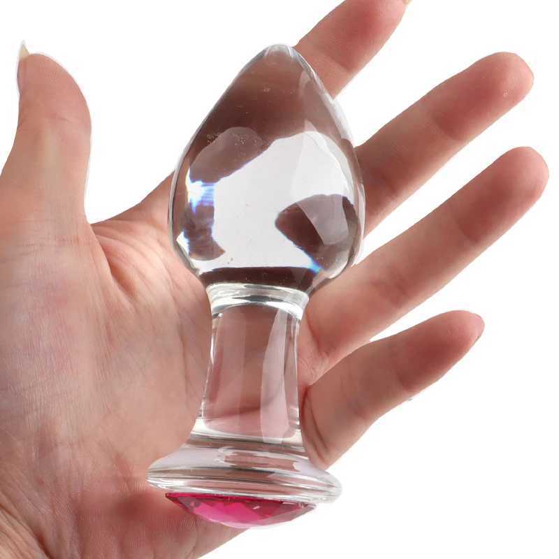 Autres éléments de beauté de la santé Crystal Plug anal non métallique BDSM Expansion non vibratrice attrayante Q240508