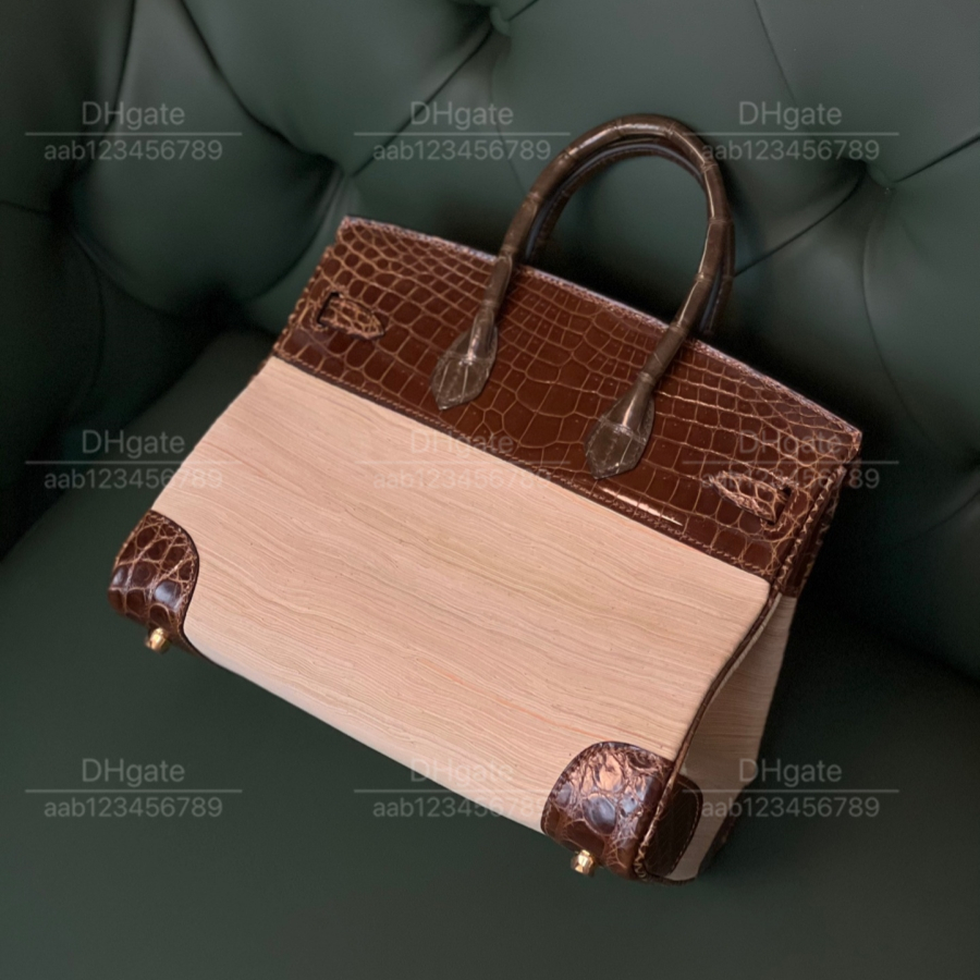 12A Mirror quality luxury Classic Designer Bag woman handbag all handmade genuine leather Patchwork crocodile burgundy 25cm tote Clashing Colours Design Lines bag