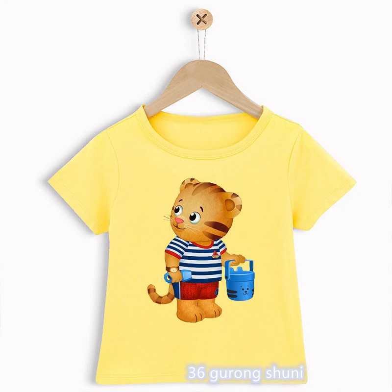 T-shirt Novelty Design Boys T-shirt Interessante Daniel Taggs Viconne cartone animato T-shirt Preschool T-shirt Summer Fashion T-shirtl2405