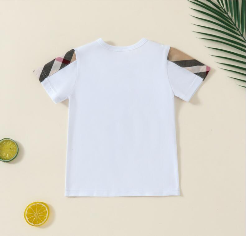 T-shirt bambini di Summer Carina Baby Boys T-shirt Shirt a maniche corte Cotone Kids Tops Tops