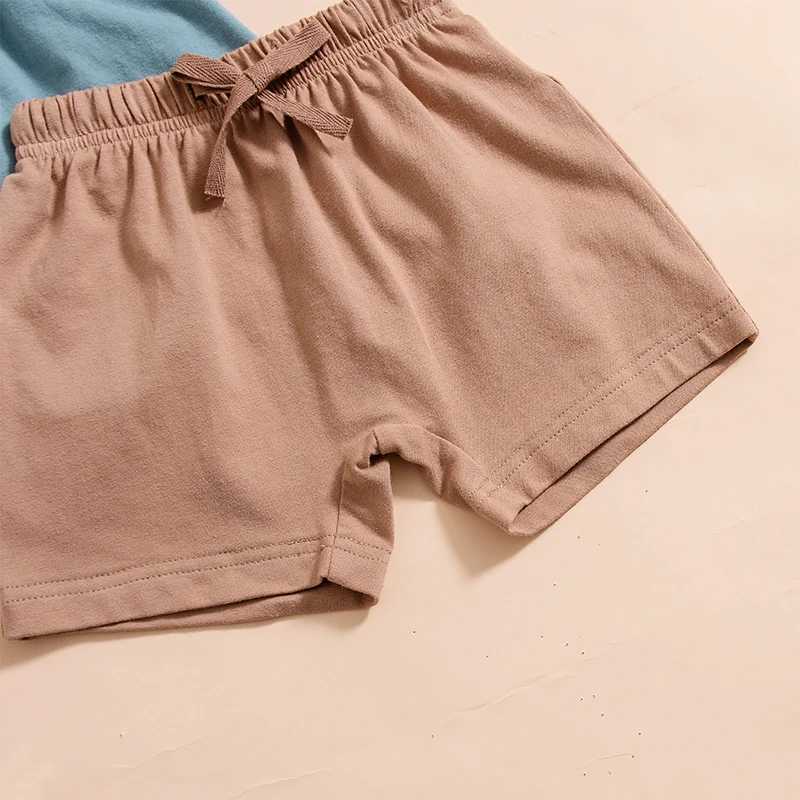 Zestawy odzieży Baby Boy Shorts 3 Pack Casual Plain Shorts Elastyczne spodnie do joggera w talii