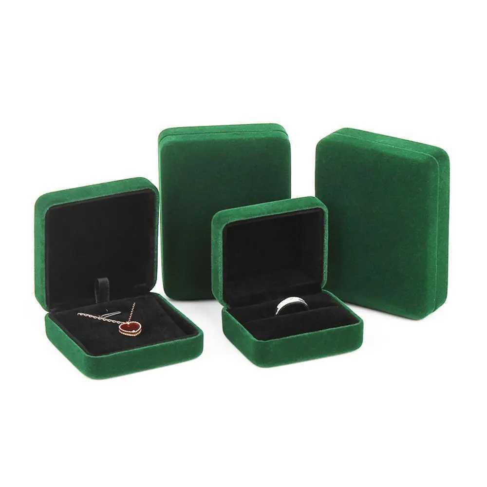 Boîtes de bijoux Nouvelles bijoux en velours de haute qualité pour anneau de mariage Bracelet Collier Gift Storage Iron Boîte d'organisateur de bijoux Boîte d'emballage