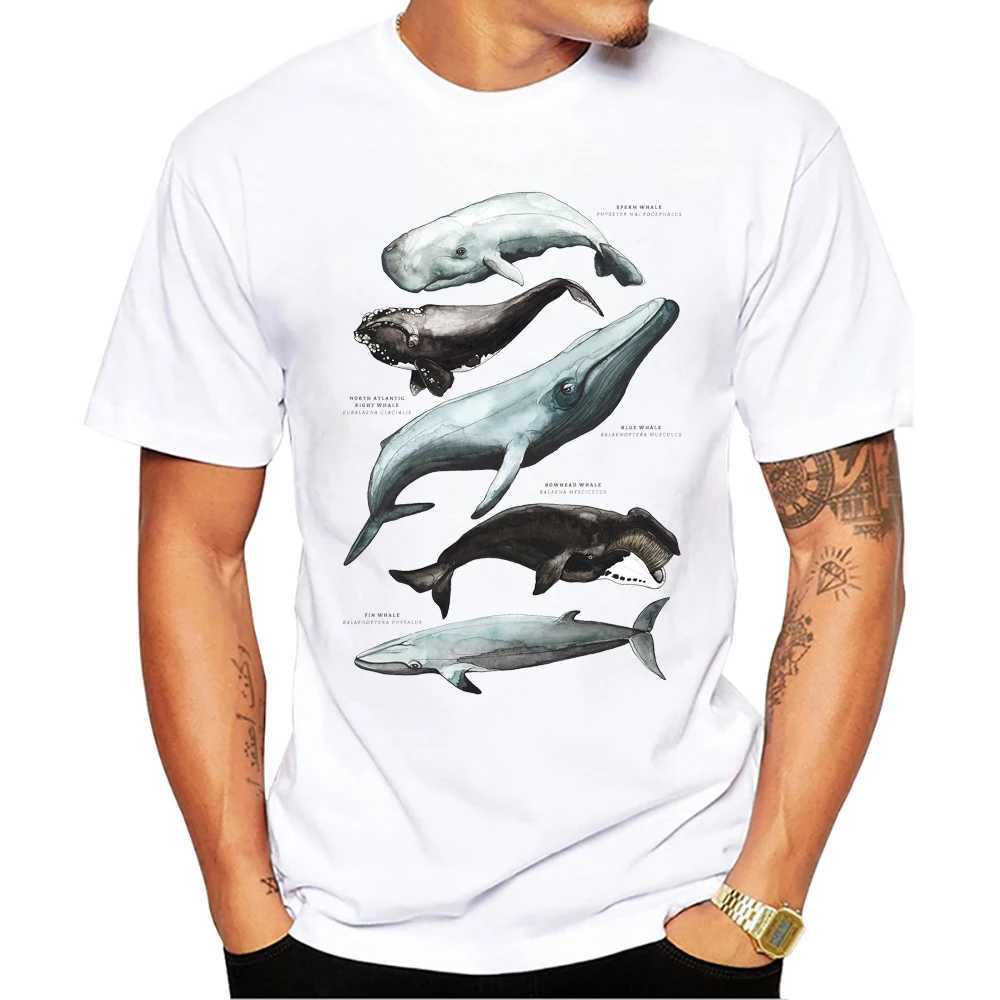 メンズTシャツThubヴィンテージクジラSトップス種プリントメンズTシャツOネックレイズメンズショートスルベの男性カジュアルストートウェアY240509