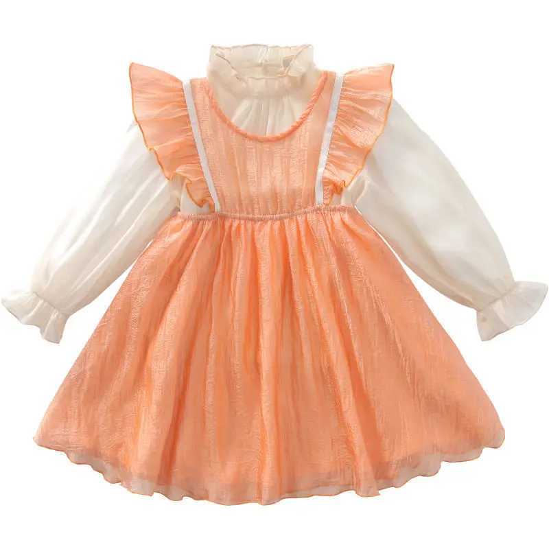 Mädchenkleider 2022 Frühlings-/Sommermädchen Baby Kleidung süßes Hemd+Kleiderset Mode Kindergeburtstag Prinzessin Kleider Kinder Kleidung 2405