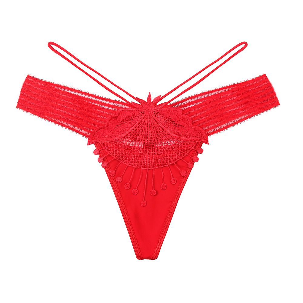 Seemless Lady transparent embroidered comfortable Japanese women G-string triangle short pants lady underwear Thong Panties Sexy mesh panty female clothing