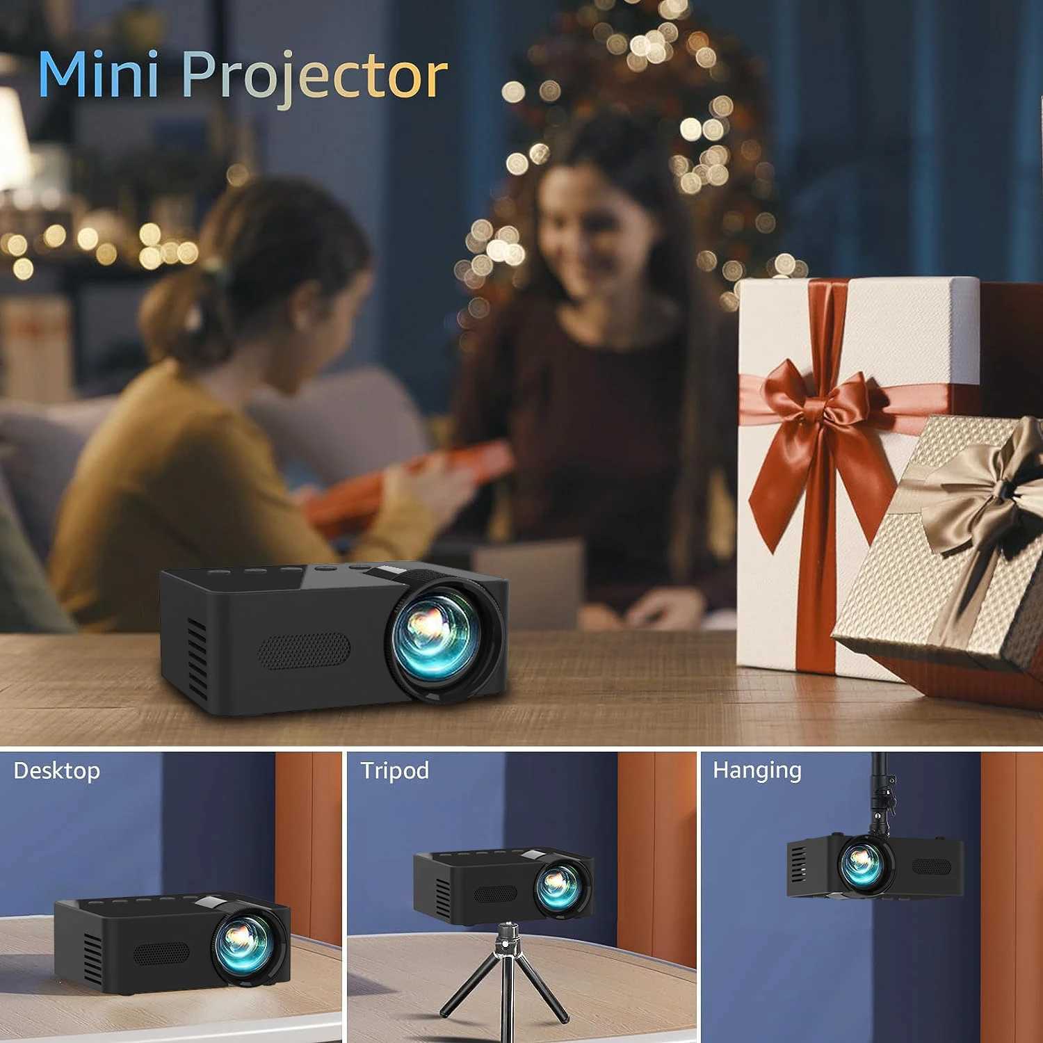 Projectoren De YT100-projector ondersteunt 1080p high-definition projector draadloze verbinding met mobiele telefoons en ingebouwde luidsprekers op tablets J240509