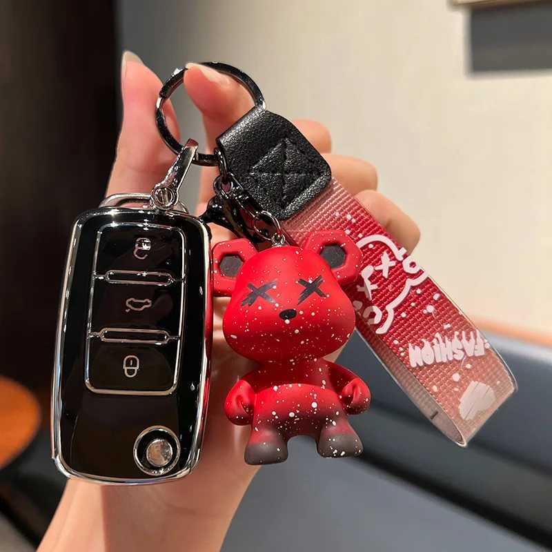 Auto Key Fashion Car Key Hülle Voller Deckung FOB für VW Volkswagen Polo Golf Passat Käfer Caddy T5 UP EOS TIGUAN JETTA FÜR SKODA OCTAVIA A5 T240509