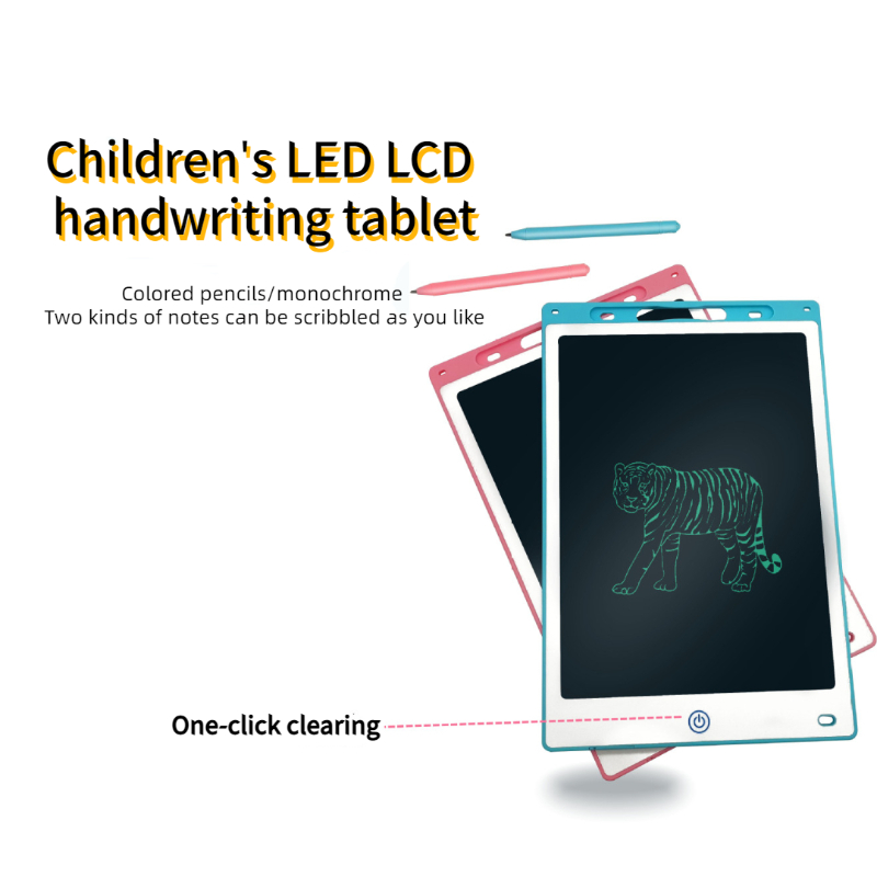 Planche d'écriture de peinture pour enfants, drawing lcd doard, matériau plastique LCD, écran flexible, pratique