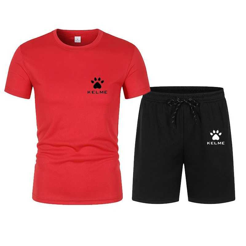 Suits-survêtement masculins 2024 NOUVEAUX MASSEMENTS MENSEMENTS SPORTS SPORTS SUMBREST SETSWARS MERS SPORTS T-shirt à manches courtes + shorts séchés rapides 2 pièces Y240508