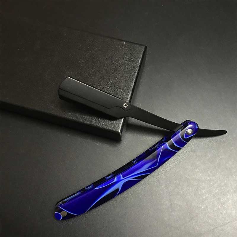 Razors Blades Professional Manual Shaver Strai Straight Acciaio inossidabile pieghevole Q2405081