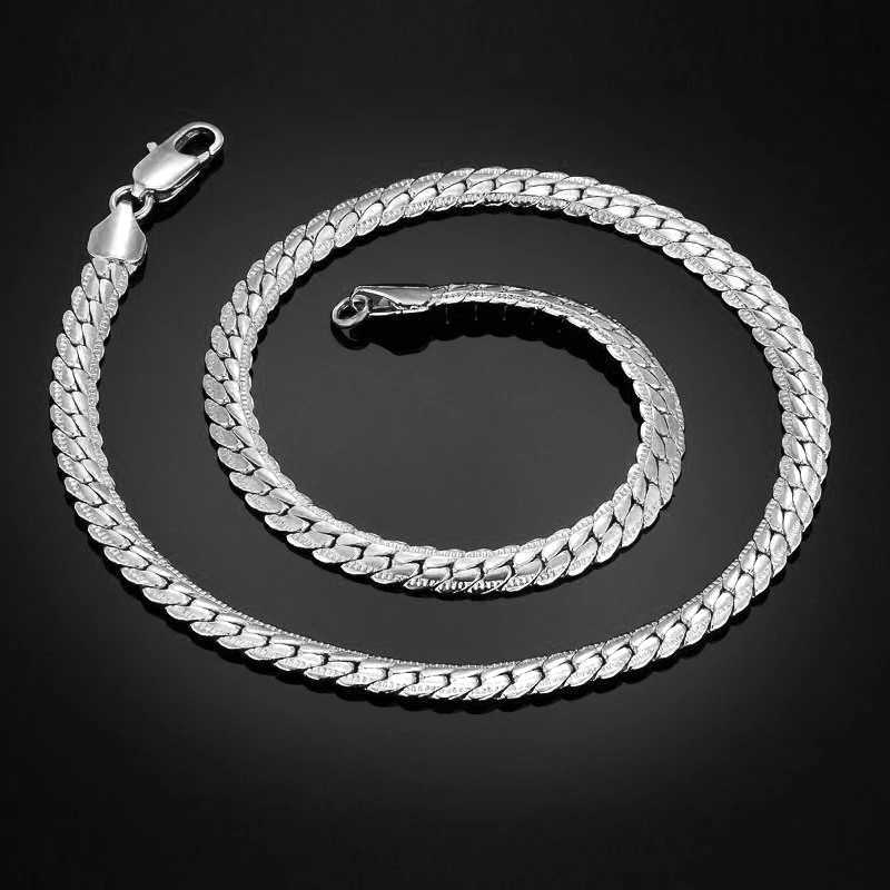 Chains Gold Color 316L Collier en acier inoxydable Femme Boys Chaîne Mens Bijoux Punk Classic Classic 4 mm 6 mm chaîne de serpents D240509