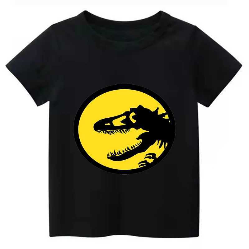 티셔츠 새로운 Jurassic Park 여름 여름 티셔츠 어린이 의류 의류 의류 의류 매력 소년 티셔츠 1-9 세 어린이 의류 의류 Cool Setl240509