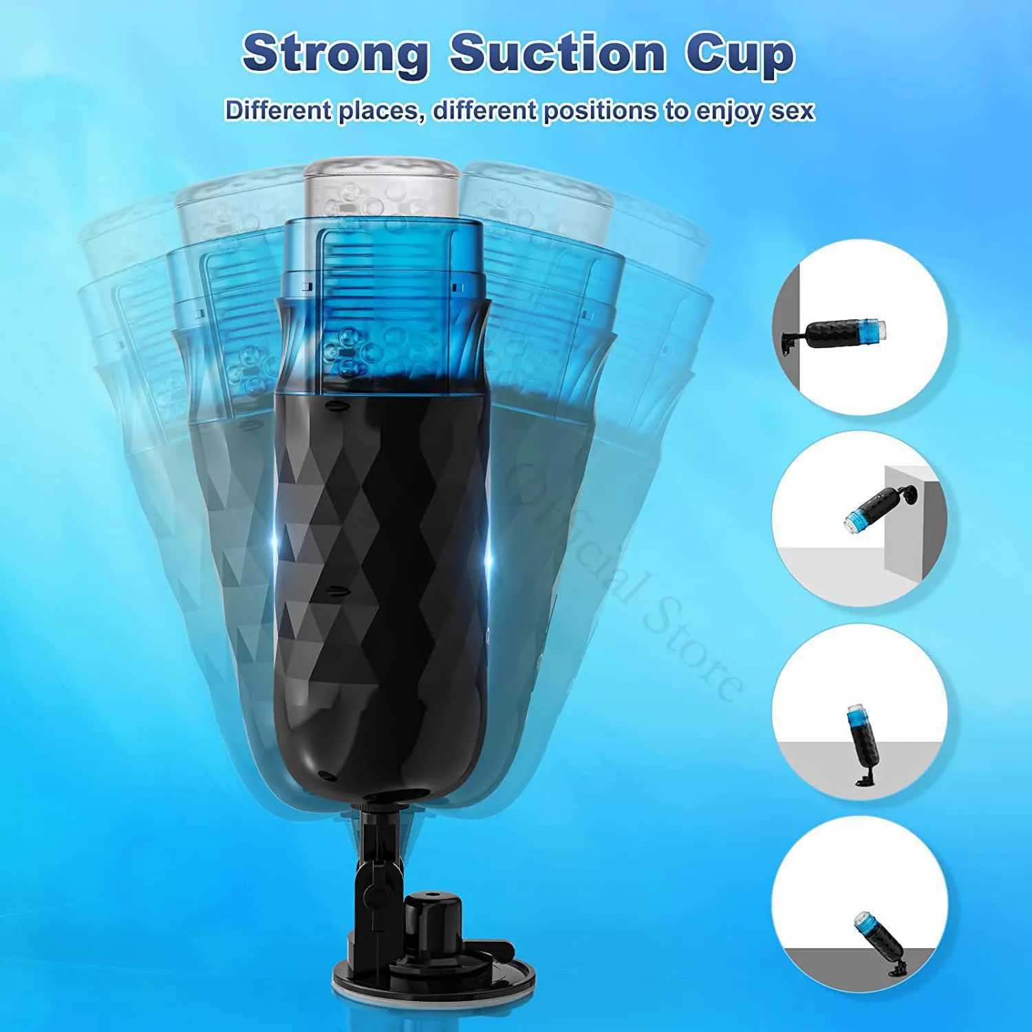 Other Health Beauty Items Automatic Male Masturbation Cup Control Pocket Cat Vibration Oral Vaginal Used for Adult Sexual Machine Toys Q240508