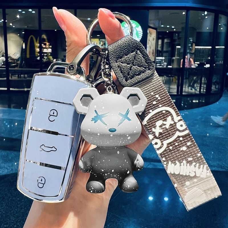 Car Key New Fashion TPU Car Key Case Cover For VW Volkswagen CC Passat B6 B7 3C CC Maogotan R36 B5 Protector Auto Keychain Accessories T240509