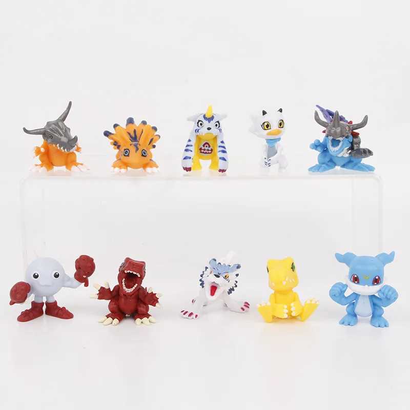 Action Toy Figures anime Digital Monster Action Figures Agumon Greymon Digimon Evolution Digital Evolution Pvc Model Dolls T240506