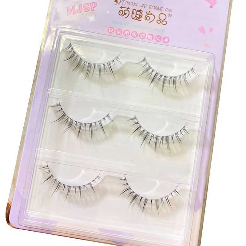 Faux cils nouveaux cils naturels transparents secs secs secs nus maquillage doux aiguissant beauté d240508