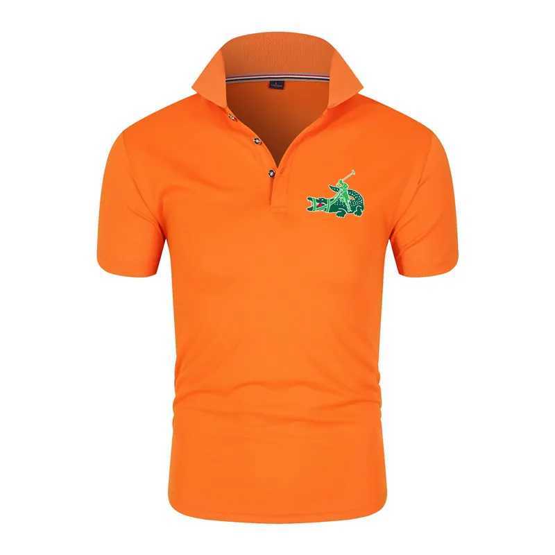 Chemises habillées masculines 2024 Polo de haute qualité de haute qualité Men de loisirs Business Business confortable à manches courtes CHIRTS TOP TOP CHIRTS HOMMES D240427