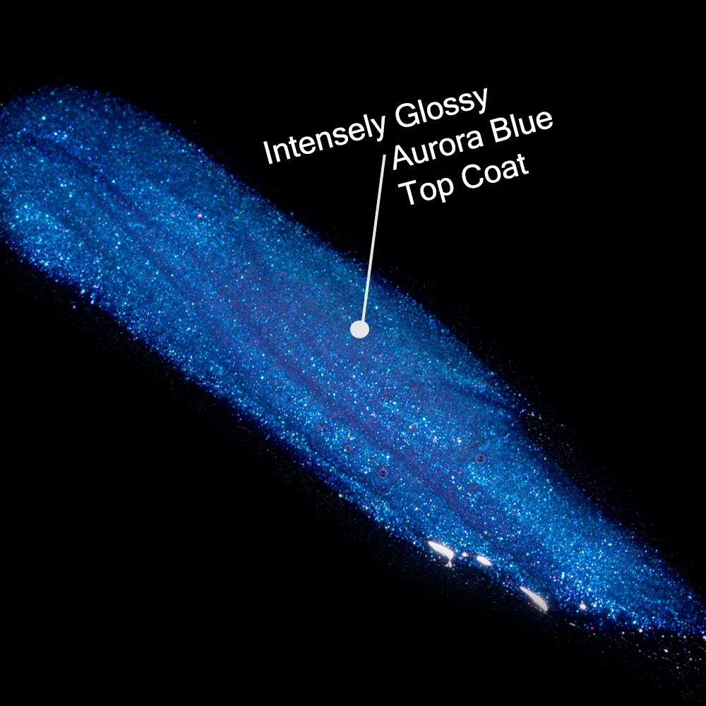 Kodies gel aurora toplaag UV gel nagellak 15 ml semi permanente glitter chroom glinstering glans afwerking topcoat manicure kunst 240509
