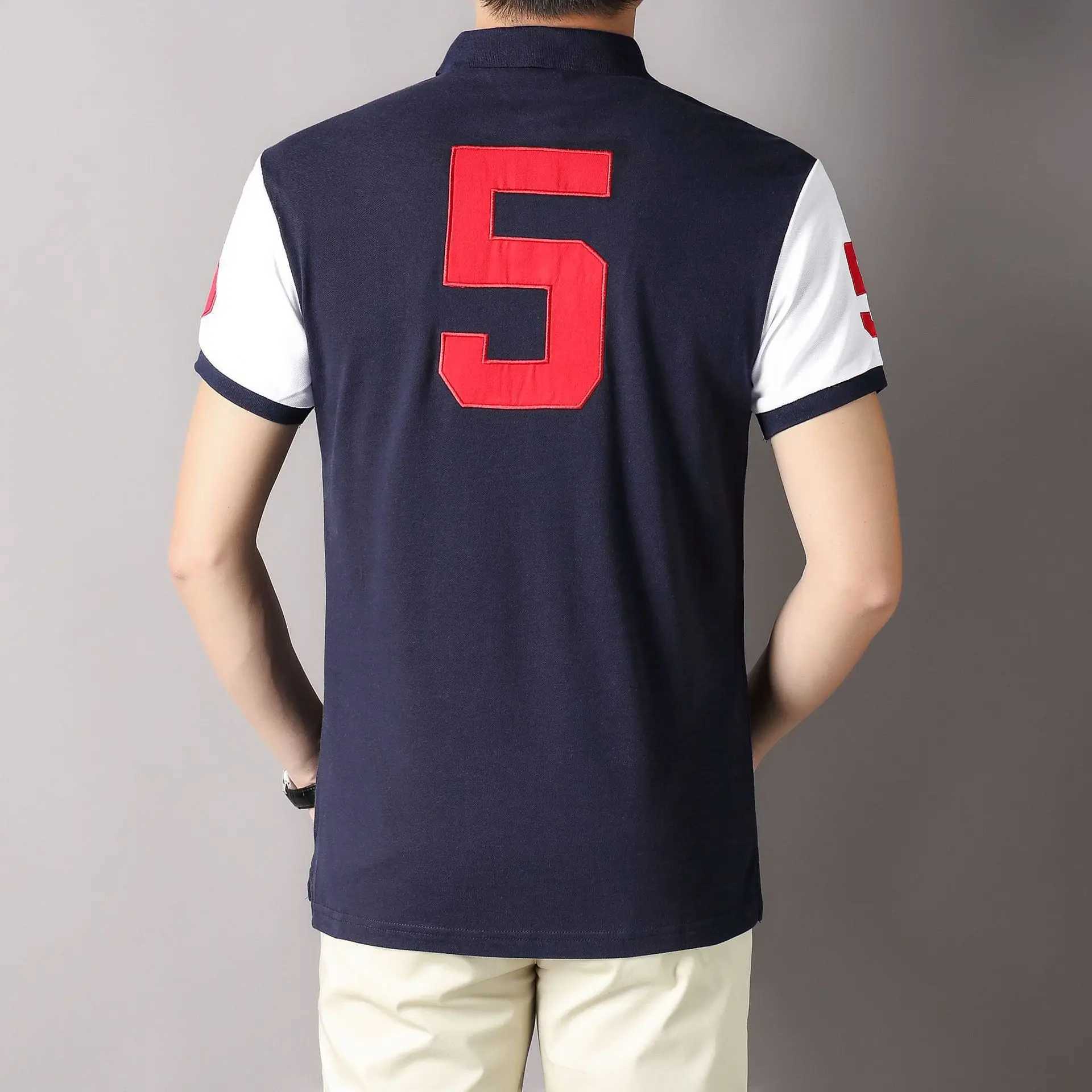 Polos maschile magliette da uomo straniero Ultra-fine Nuova polo Shirt a maniche corte ricamato a maniche ricamato Tokyo Giappone Royal Leisure Sports Q240508
