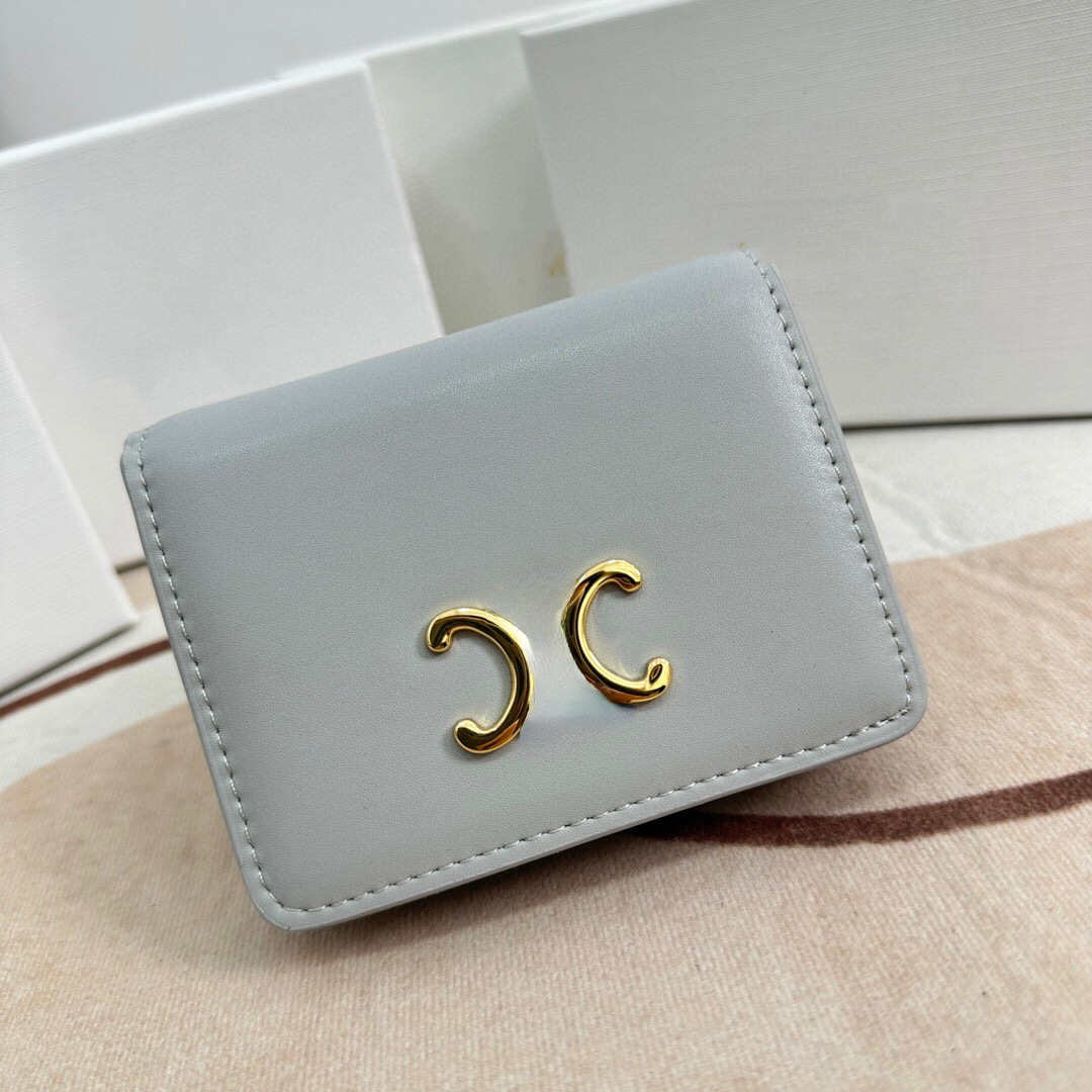 デザイナーウォレットダブルフォールド財布の女の子新鮮な甘いコイン財布の大容量