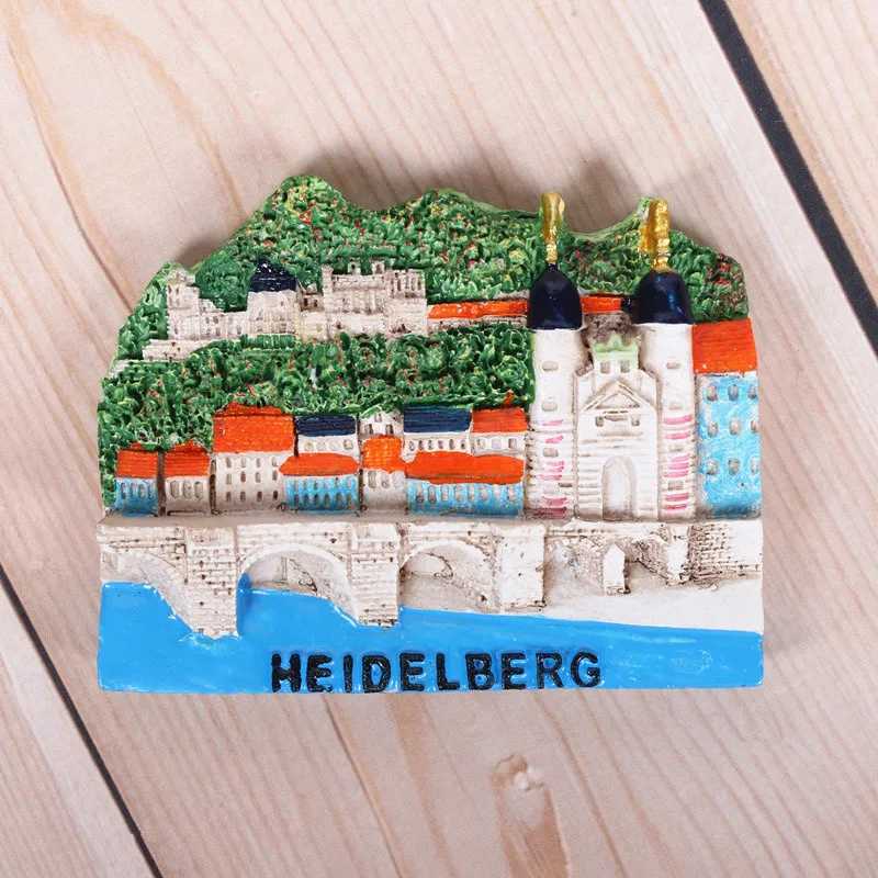 fridge magneti turisti tedesco souvenir adesivo frigorifero 3d adesivo di architettura di berlin di berlina di colonia cattedrale Heidelberg Neckar River
