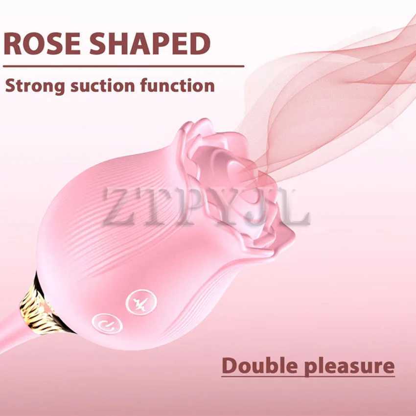Autres éléments de beauté de la santé Rose Faux vibratrice de stimulation de pénis 12 Fréquence Femelle Labia Aspiration Tup Licking Adulte Sucking 18 Q240508