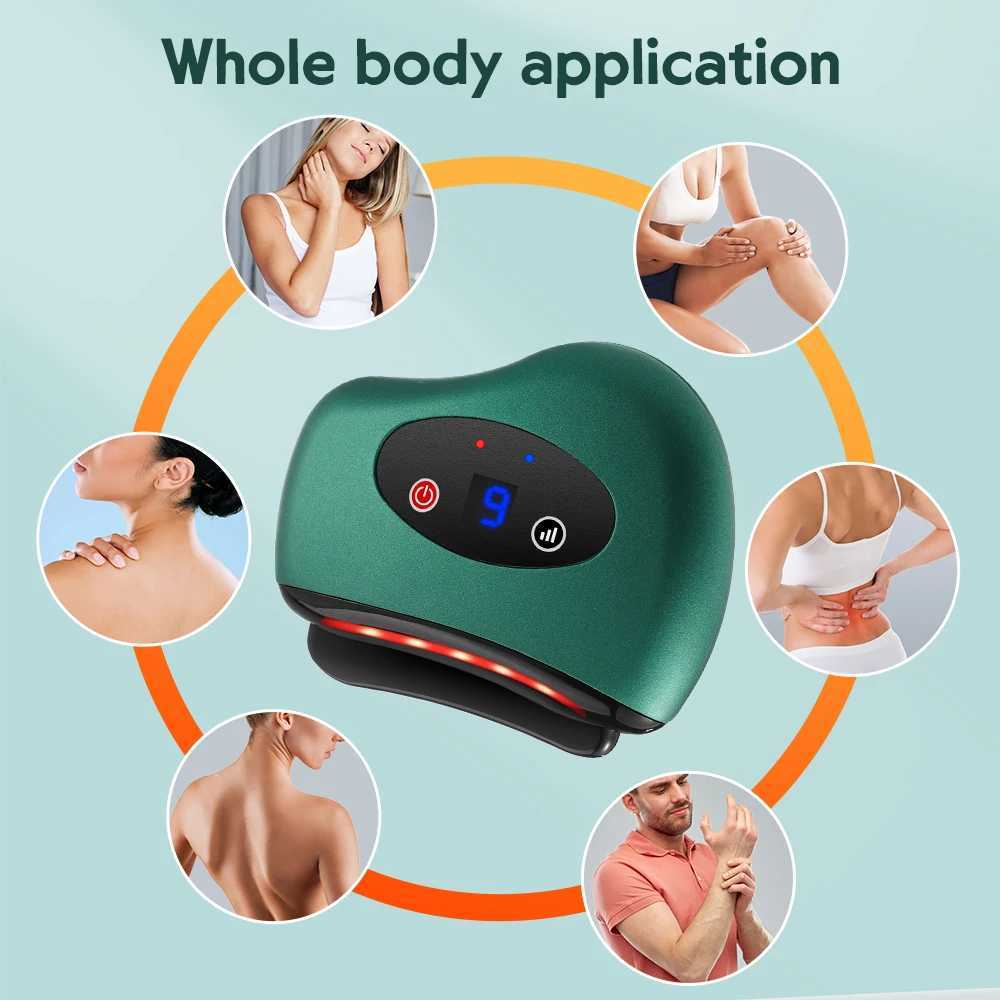 Home Beauty Instrument Vibration Scraper Facial Care Gua Sha Electric Stone Lift Massage Machine for Nasolabial Folding Anti Fat Mass Tool Q240508