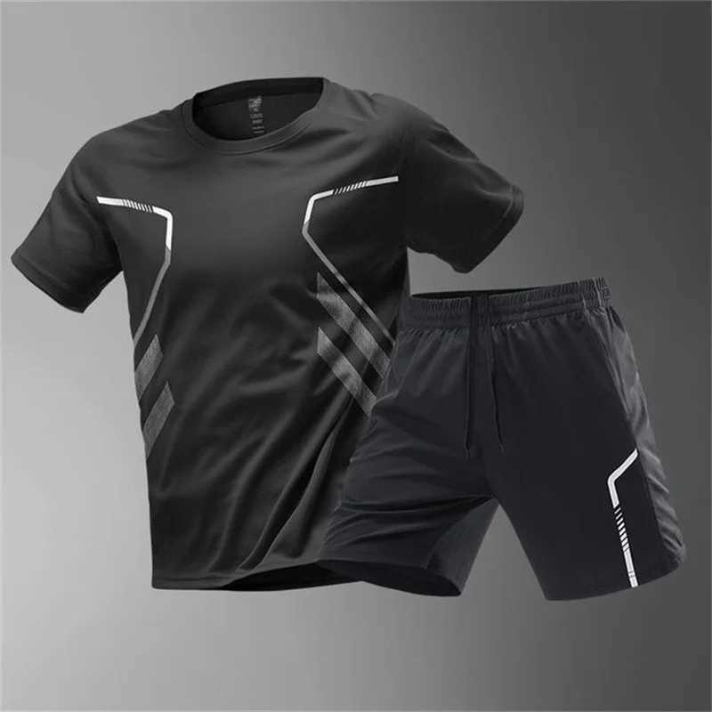 Мужские спортивные костюмы летняя модная мужская спортивная спортивная одежда для спортивной одежды.