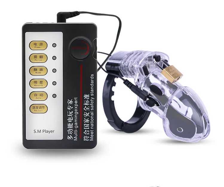 Inne przedmioty dla zdrowia Puls Pulse Electric Pulse Chastity Lock Penis Urządzenie absolutnie zapobiega oszustwom Kogut Kogut wyciąga dorosłych Q240508