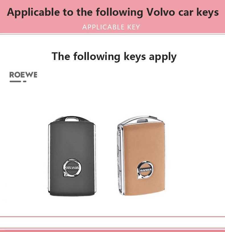 Bilnyckel TPU-bil Remote Key Case Cover Shell Protector för Volvo XC60 XC90 S60 S90 XC40 V60 V90 T5 T8 T8 Polestar 1 Polestar 2 2015-2022 T240509
