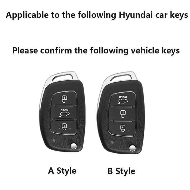 Car Key Car Remote Key Case Cover For Hyundai i20 i30 ix25 ix35 i10 Solaris HB20 Tucson Sonata Santa Fe Sport Mistra Elantra Creta Verna T240509