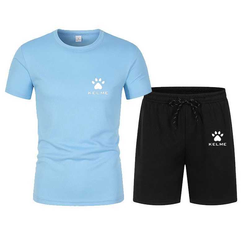 Suits-survêtement masculins 2024 NOUVEAUX MASSEMENTS MENSEMENTS SPORTS SPORTS SUMBREST SETSWARS MERS SPORTS T-shirt à manches courtes + shorts séchés rapides 2 pièces Y240508